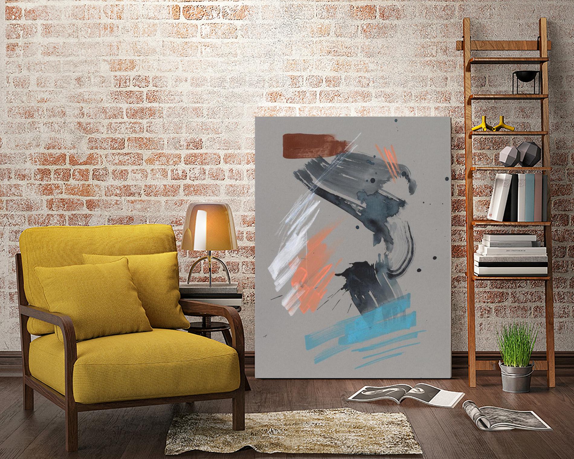 Playful Marks I by Jennifer Goldberger on GIANT ART - white abstract abstract