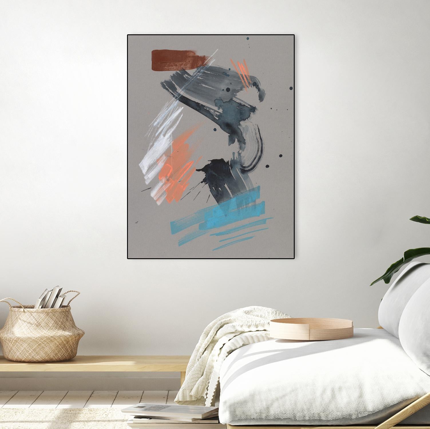 Playful Marks I by Jennifer Goldberger on GIANT ART - white abstract abstract