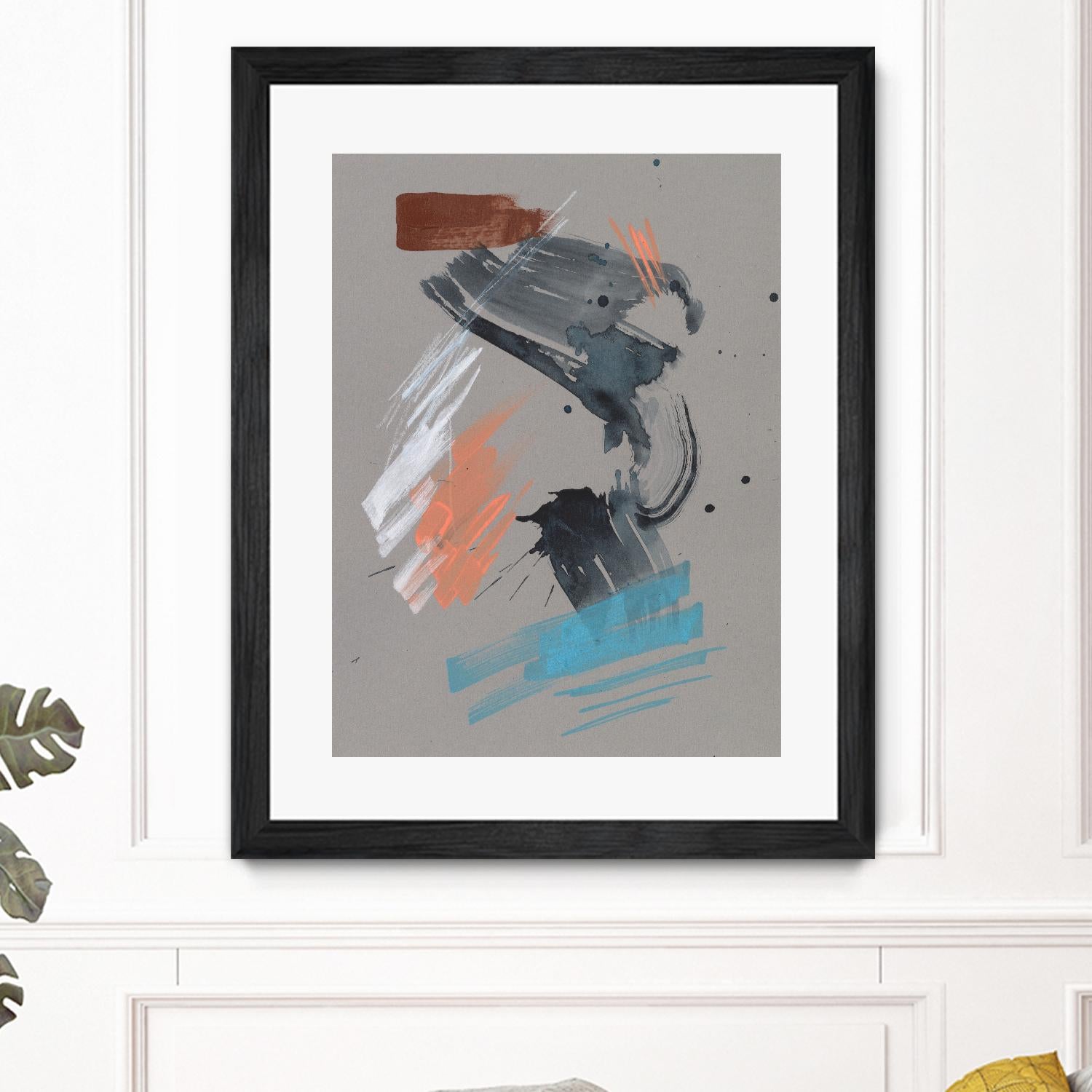 Playful Marks I by Jennifer Goldberger on GIANT ART - white abstract abstract