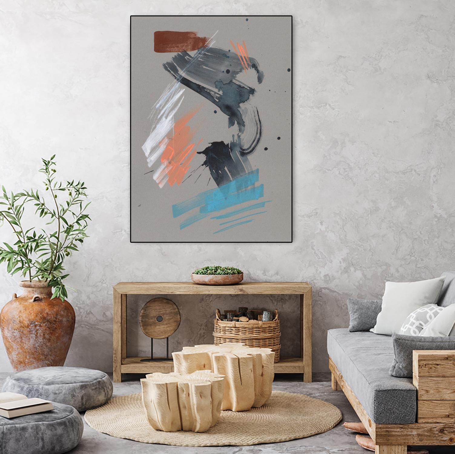 Playful Marks I by Jennifer Goldberger on GIANT ART - white abstract abstract