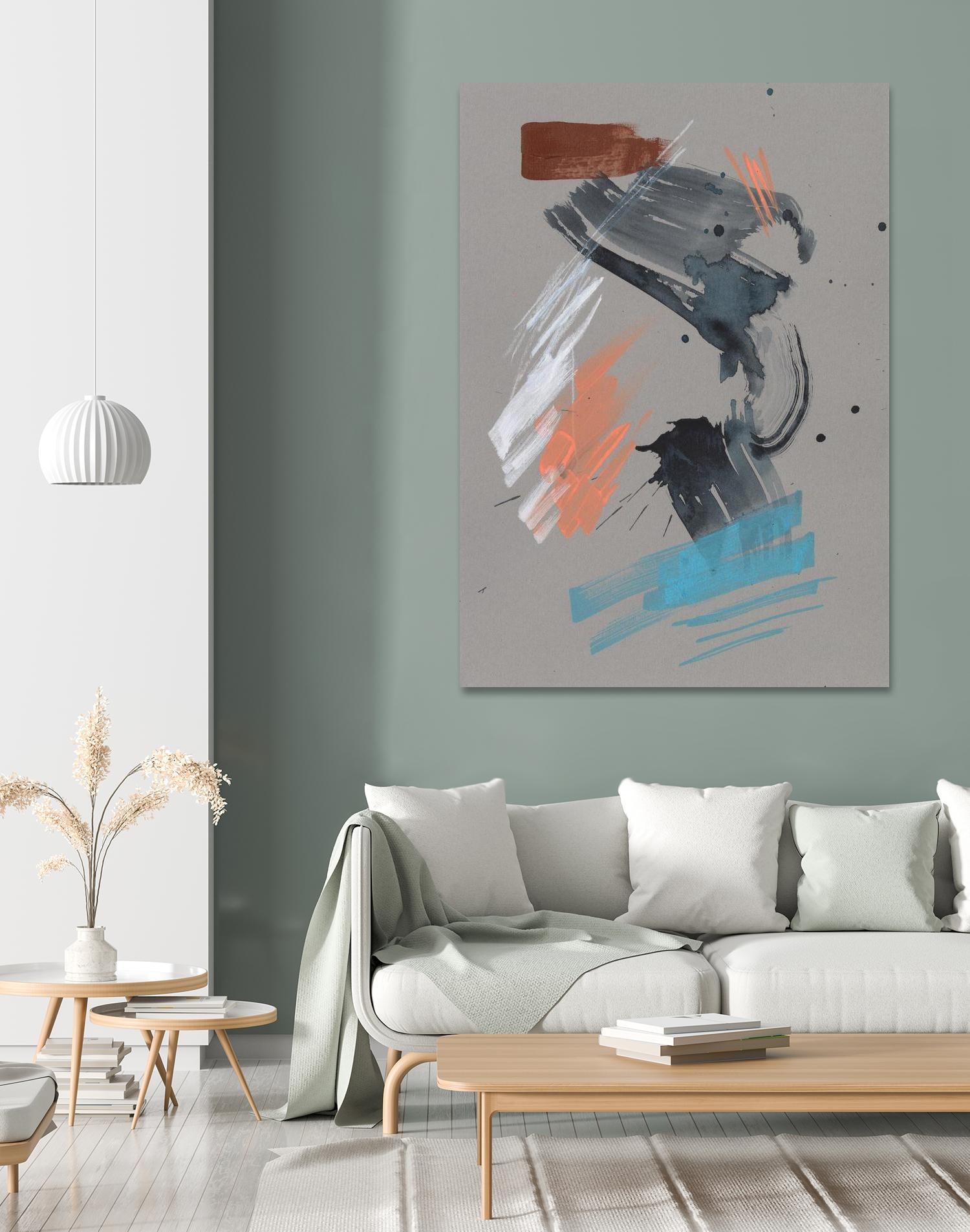 Playful Marks I by Jennifer Goldberger on GIANT ART - white abstract abstract