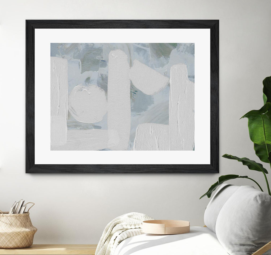Saltwater Tide IV de Melissa Wang sur GIANT ART - abstrait blanc