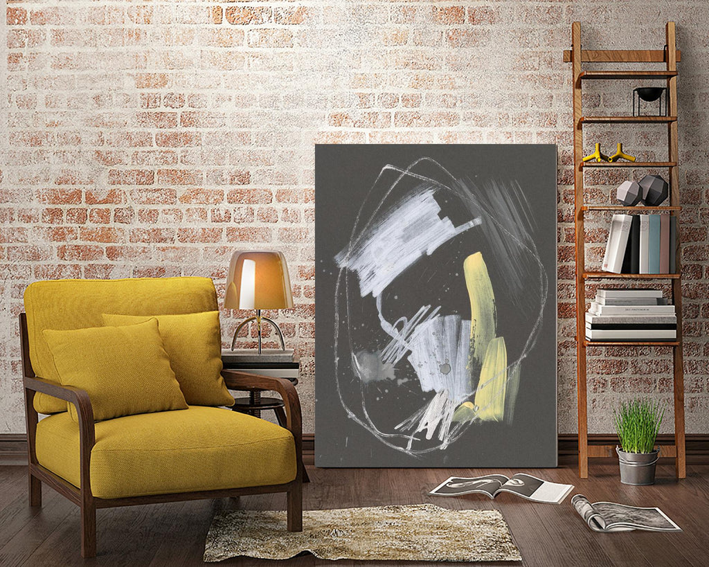Sunny Marks I by Jennifer Goldberger on GIANT ART - grey  abstract abstract