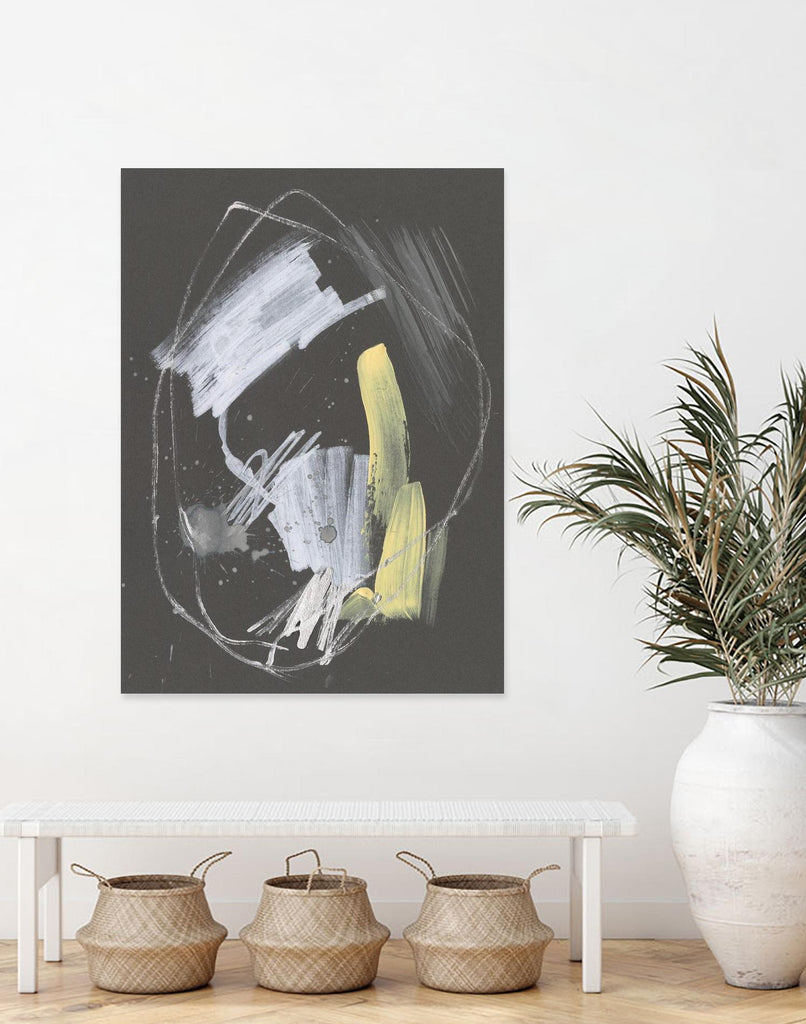 Sunny Marks I by Jennifer Goldberger on GIANT ART - grey  abstract abstract