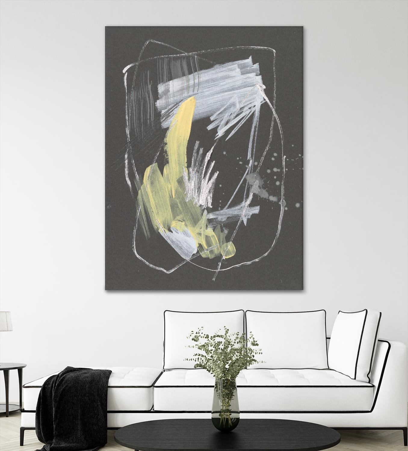 Sunny Marks II by Jennifer Goldberger on GIANT ART - grey  abstract abstract 