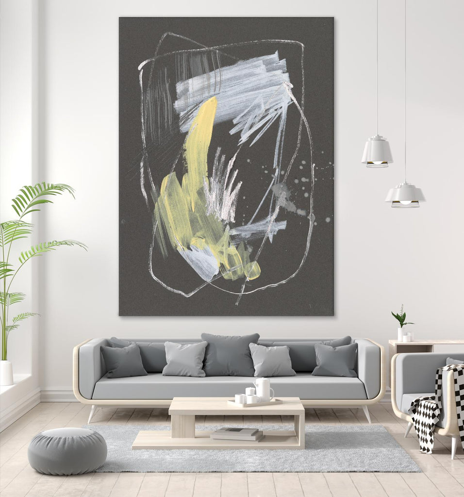 Sunny Marks II par Jennifer Goldberger sur GIANT ART - abstraction grise 