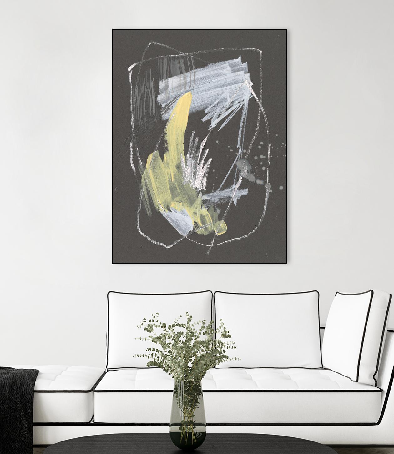 Sunny Marks II by Jennifer Goldberger on GIANT ART - grey  abstract abstract 