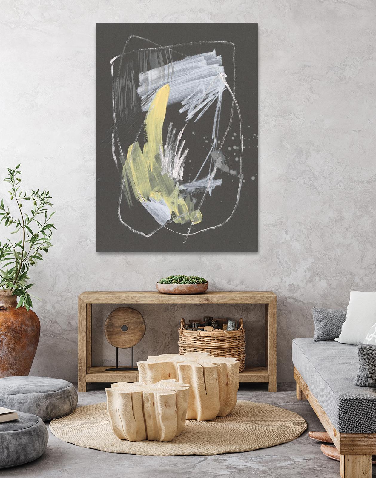 Sunny Marks II by Jennifer Goldberger on GIANT ART - grey  abstract abstract 