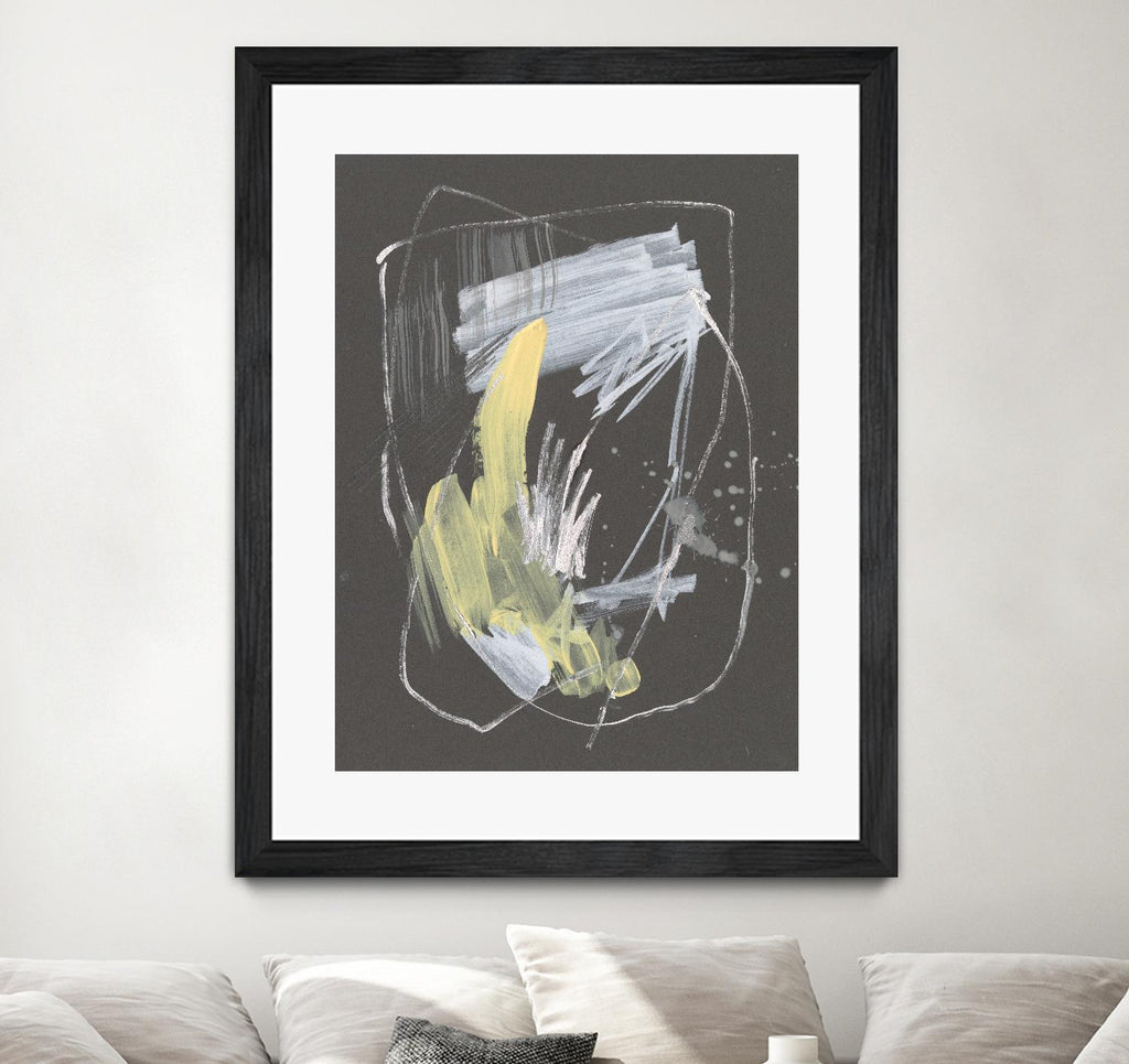Sunny Marks II par Jennifer Goldberger sur GIANT ART - abstraction grise 