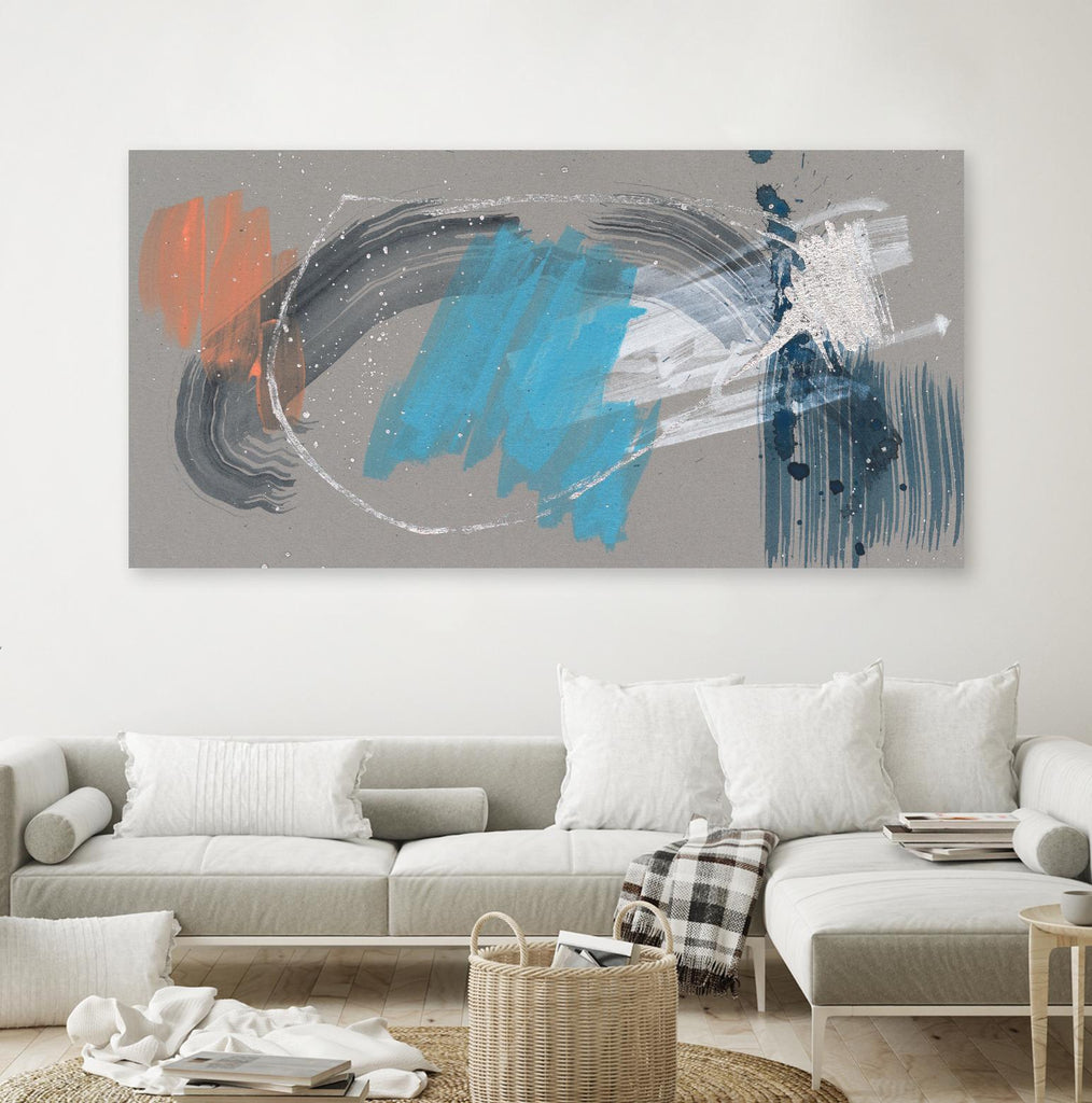 Whimsical Marks II by Jennifer Goldberger on GIANT ART - orange abstract abstract