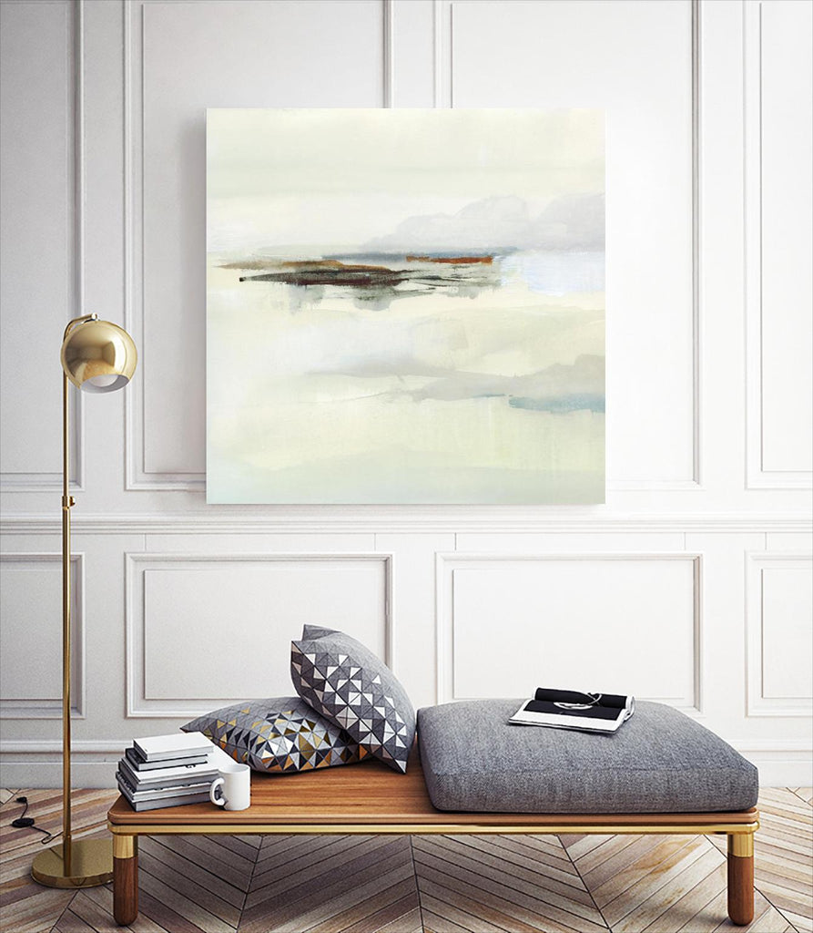 Atmospheric Edge II par Victoria Barnes sur GIANT ART - abstrait beige 