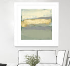 Sage & Gold Swipe I by Jennifer Goldberger on GIANT ART - gold abstract abstract