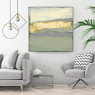 Sage & Gold Swipe I by Jennifer Goldberger on GIANT ART - gold abstract abstract