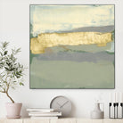 Sage & Gold Swipe I by Jennifer Goldberger on GIANT ART - gold abstract abstract