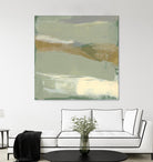 Sage & Gold Swipe III by Jennifer Goldberger on GIANT ART - green abstract abstract 