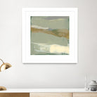 Sage & Gold Swipe III by Jennifer Goldberger on GIANT ART - green abstract abstract 