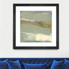 Sage & Gold Swipe III by Jennifer Goldberger on GIANT ART - green abstract abstract 