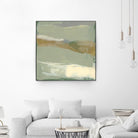 Sage & Gold Swipe III by Jennifer Goldberger on GIANT ART - green abstract abstract 