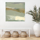 Sage & Gold Swipe III by Jennifer Goldberger on GIANT ART - green abstract abstract 