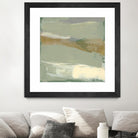 Sage & Gold Swipe III by Jennifer Goldberger on GIANT ART - green abstract abstract 