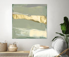 Sage & Gold Swipe III by Jennifer Goldberger on GIANT ART - gold abstract abstract