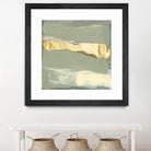 Sage & Gold Swipe III by Jennifer Goldberger on GIANT ART - gold abstract abstract