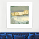 Sage & Gold Swipe IV by Jennifer Goldberger on GIANT ART - gold abstract abstract
