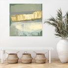 Sage & Gold Swipe IV by Jennifer Goldberger on GIANT ART - gold abstract abstract