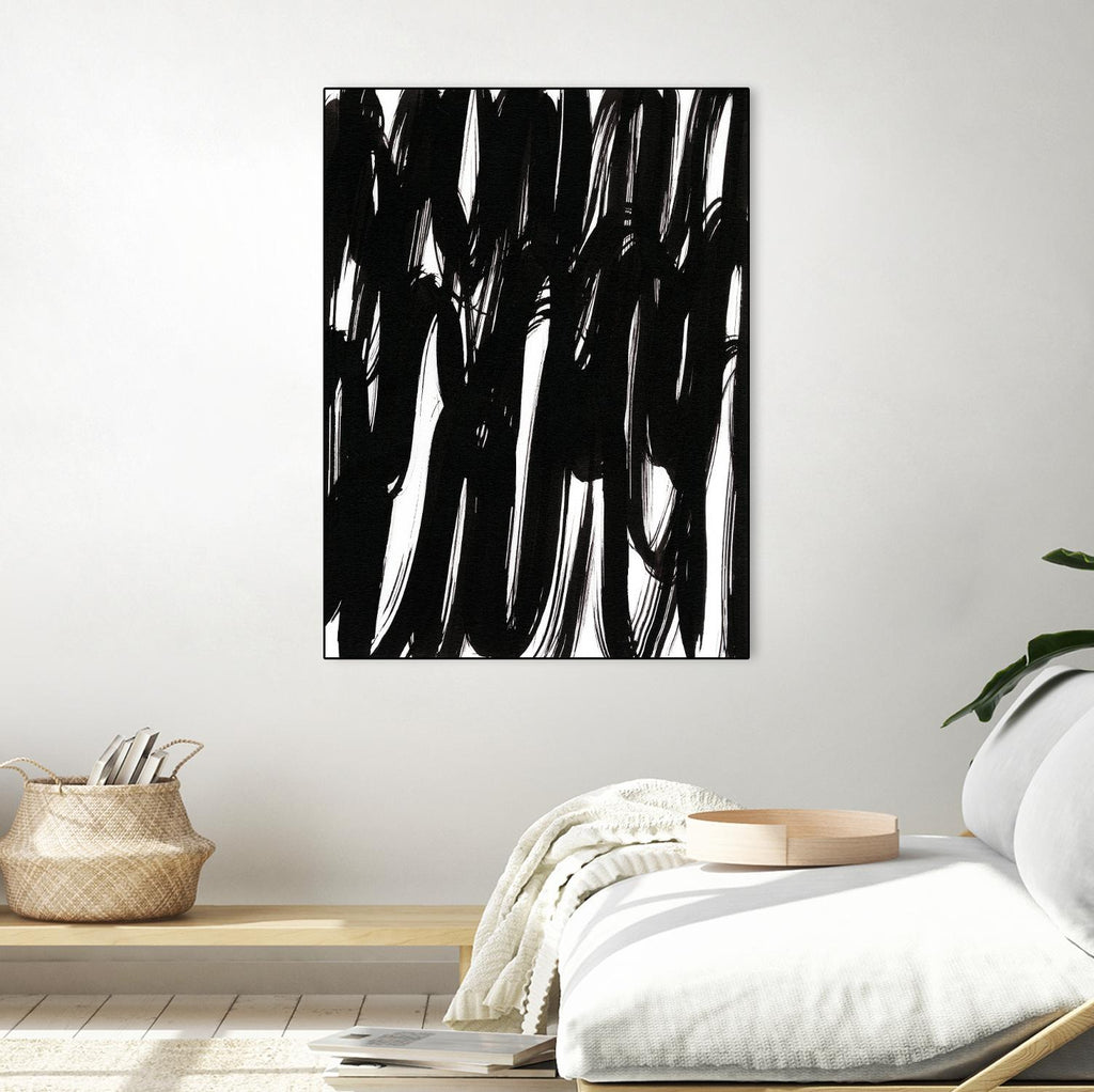 Ink Scribble I by Jodi Fuchs on GIANT ART - white abstract abstract