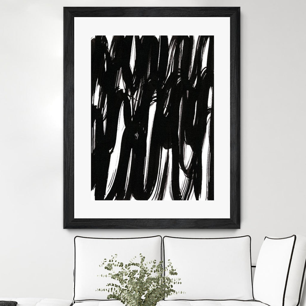 Ink Scribble I by Jodi Fuchs on GIANT ART - white abstract abstract