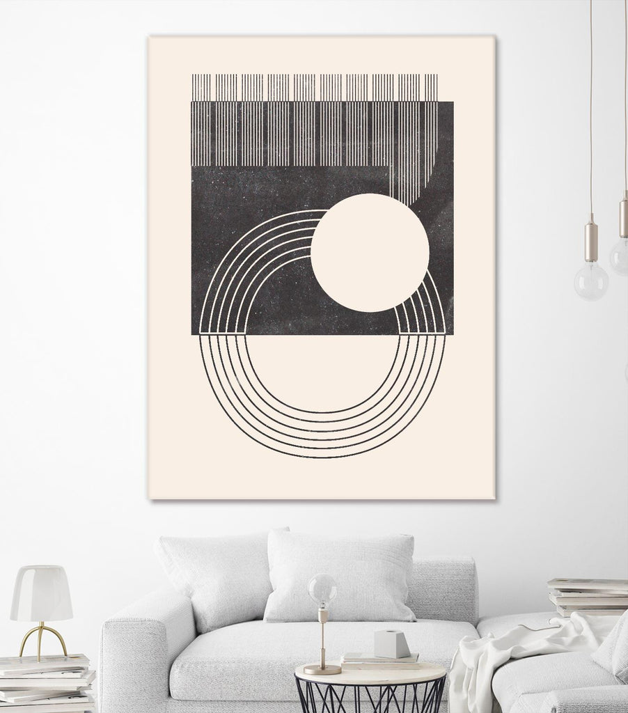Unknown Space III by Melissa Wang on GIANT ART - beige abstract ligne