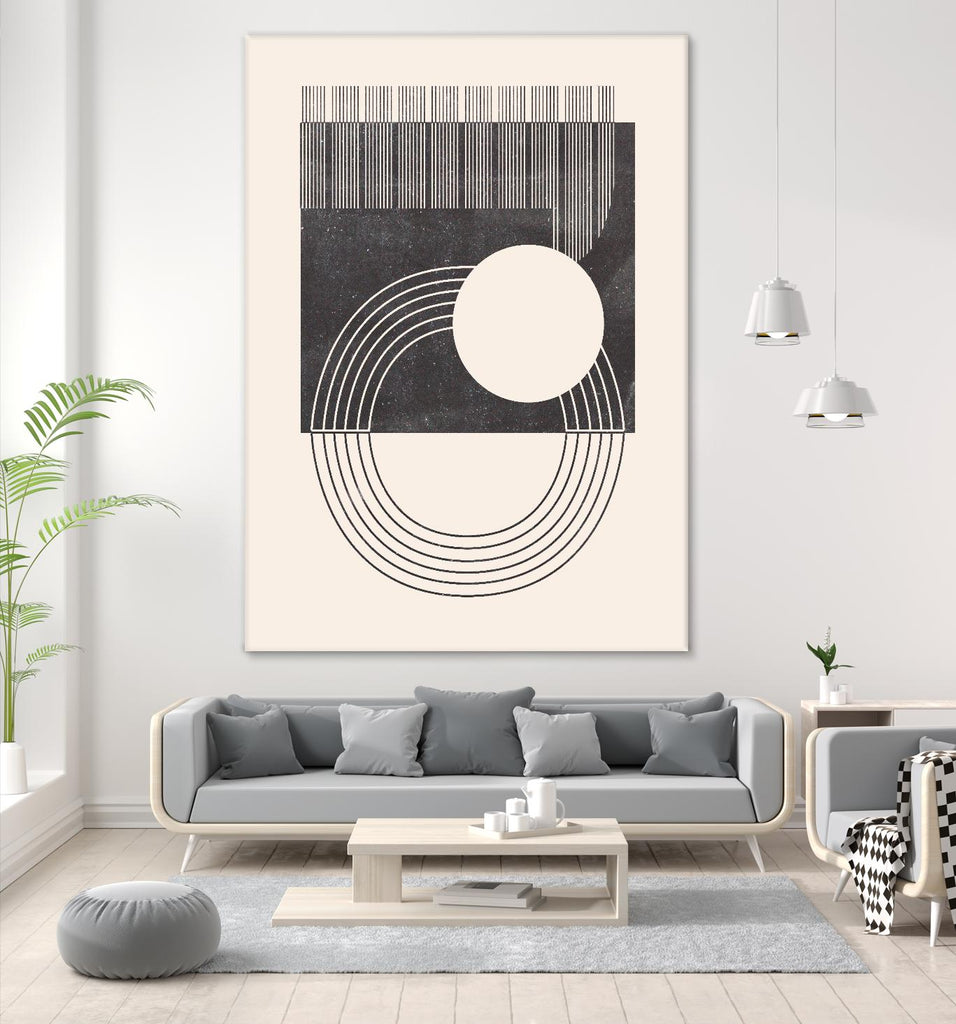 Unknown Space III by Melissa Wang on GIANT ART - beige abstract ligne