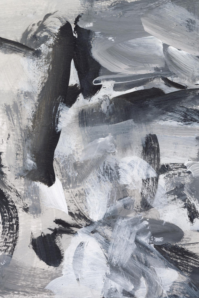 Black & White Mix III par Christina Long sur GIANT ART - gris abstrait 