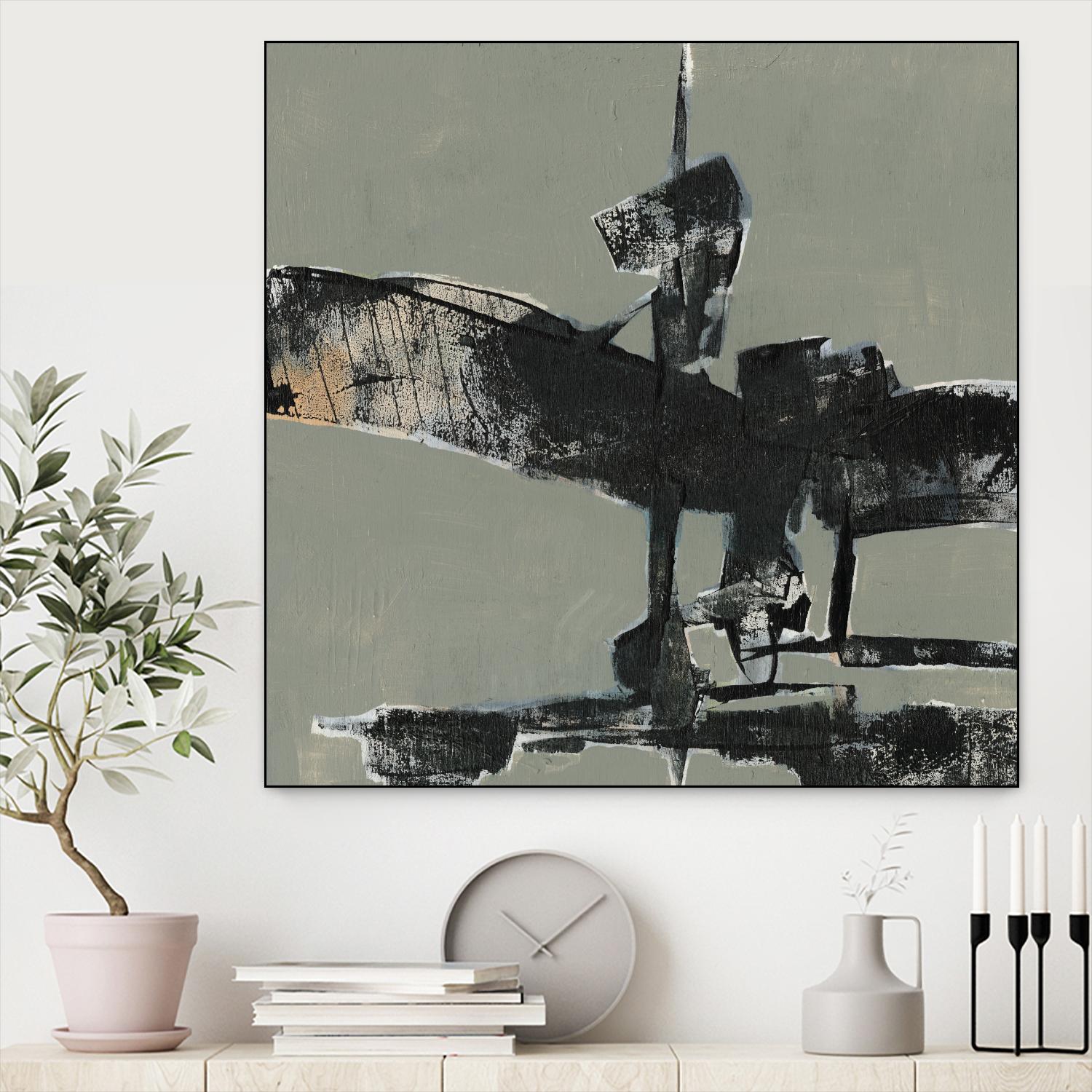 Ode an Kline IV by Jennifer Goldberger on GIANT ART - gold abstract abstract