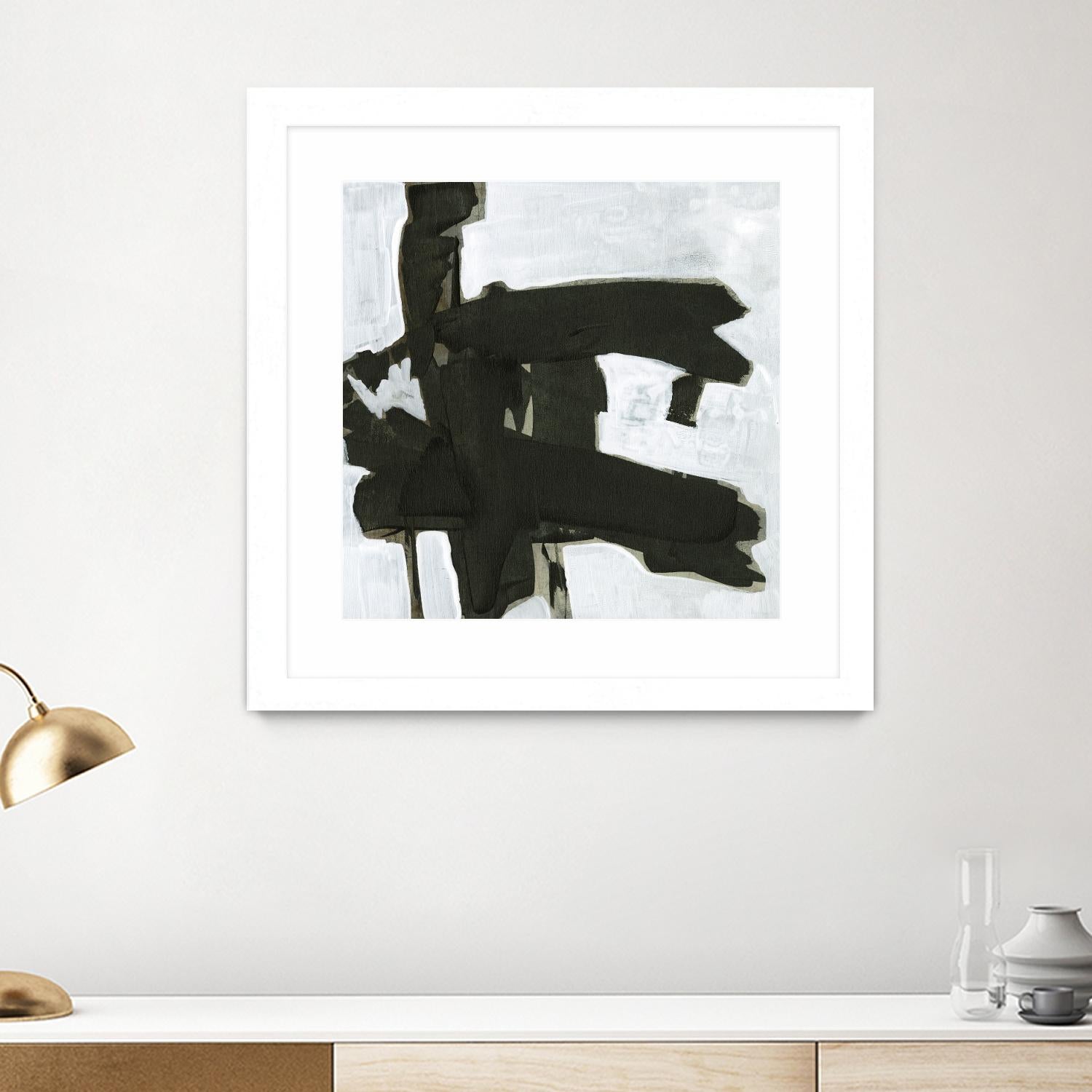 Ode an Kline VII by Jennifer Goldberger on GIANT ART - white abstract abstract