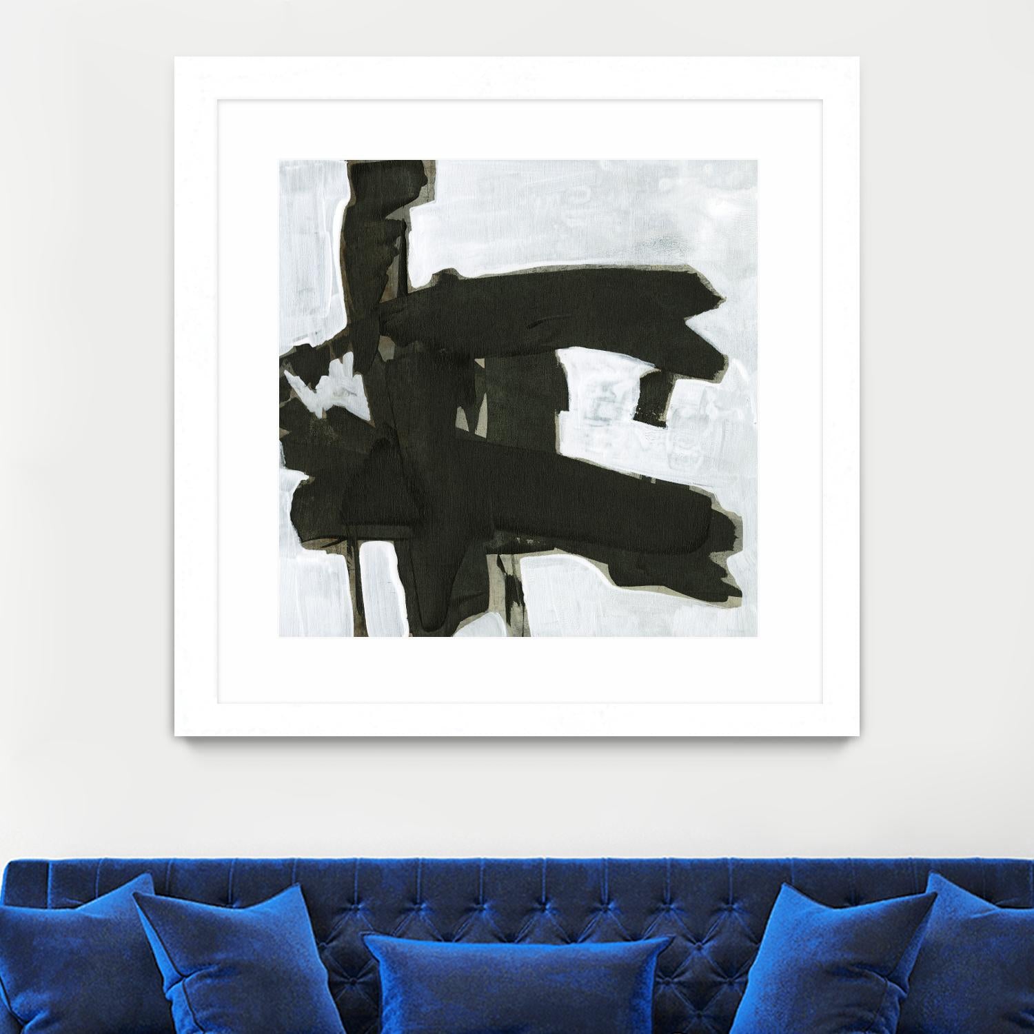 Ode an Kline VII by Jennifer Goldberger on GIANT ART - white abstract abstract