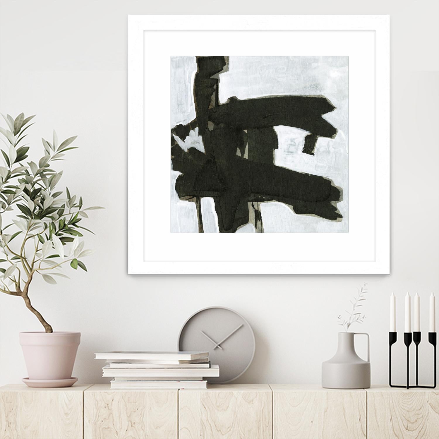 Ode an Kline VII by Jennifer Goldberger on GIANT ART - white abstract abstract