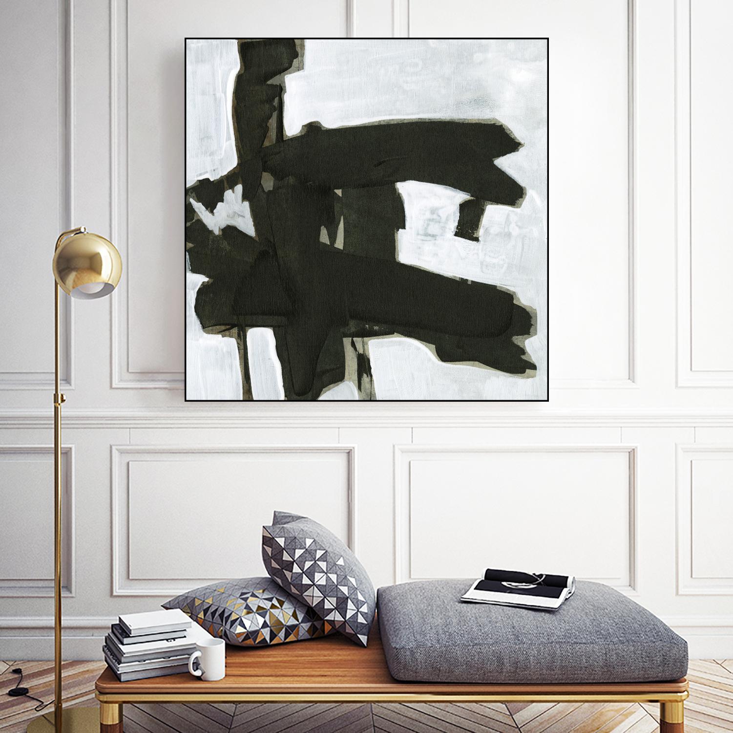 Ode an Kline VII by Jennifer Goldberger on GIANT ART - white abstract abstract