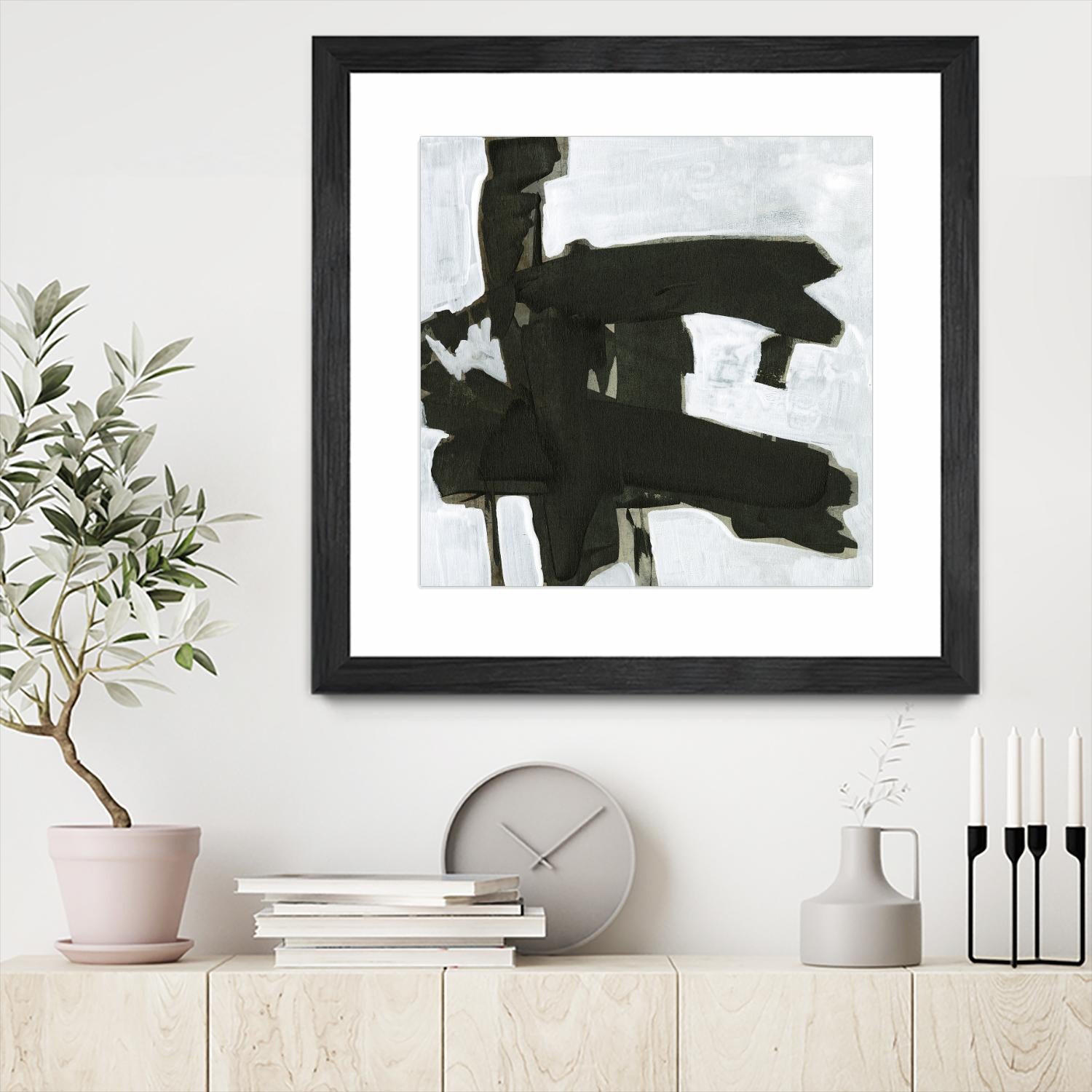 Ode an Kline VII by Jennifer Goldberger on GIANT ART - white abstract abstract