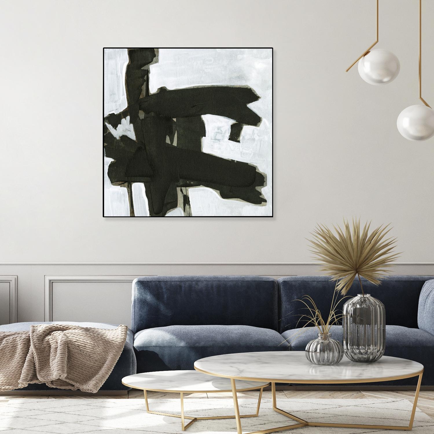 Ode an Kline VII by Jennifer Goldberger on GIANT ART - white abstract abstract