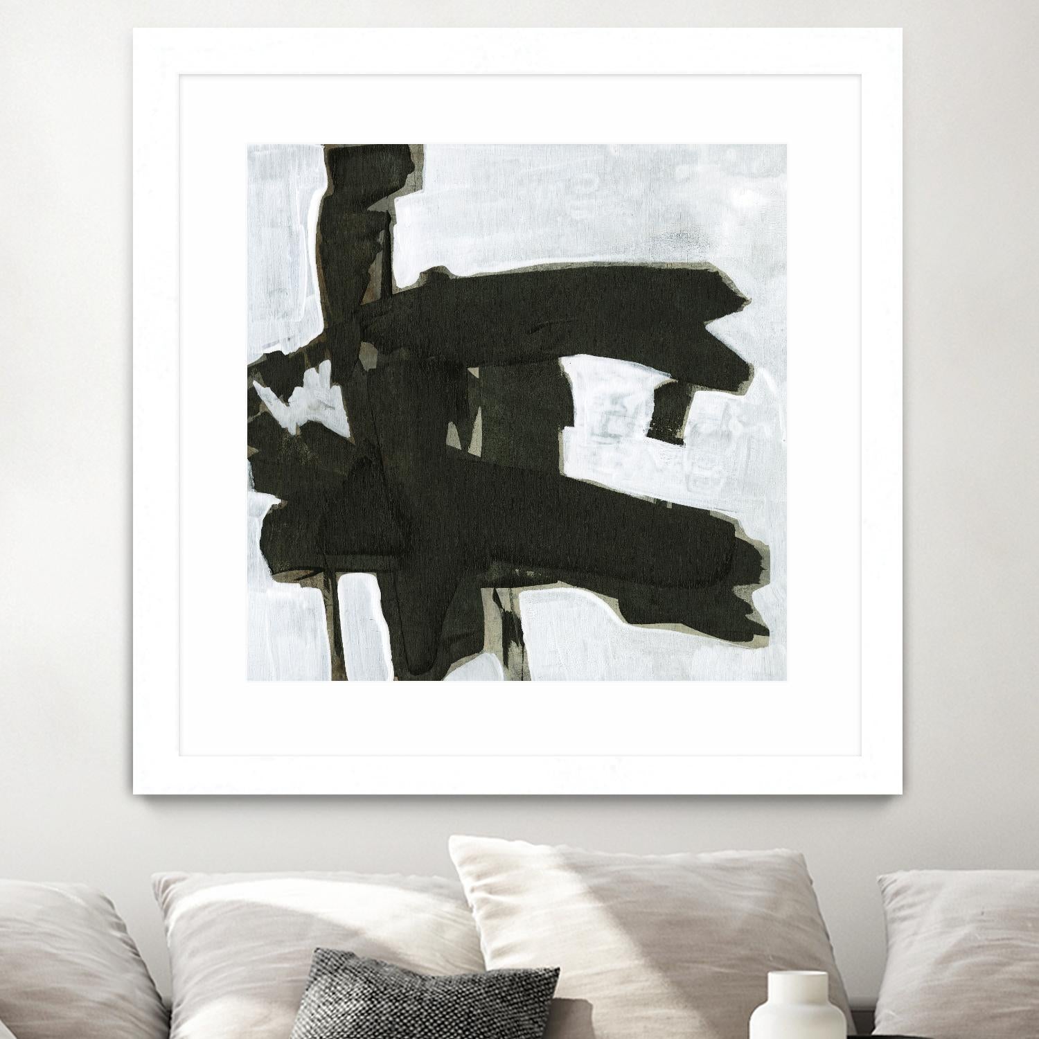 Ode an Kline VII by Jennifer Goldberger on GIANT ART - white abstract abstract