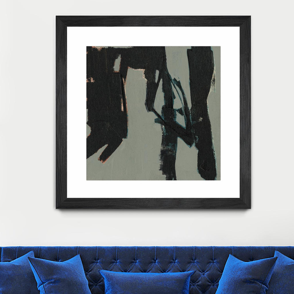 Ode an Kline VIII par Jennifer Goldberger sur GIANT ART - abstraction noire abstraite