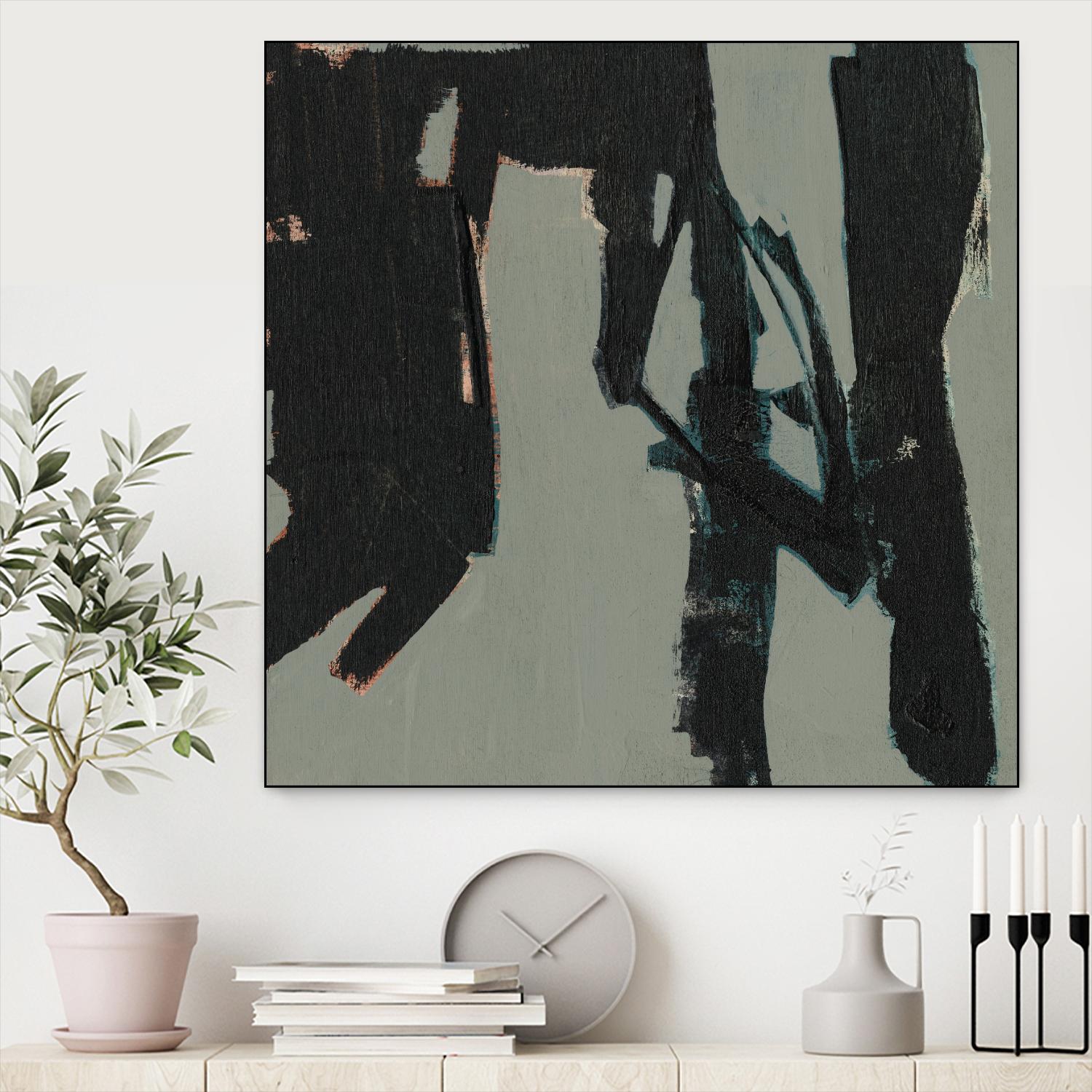Ode an Kline VIII by Jennifer Goldberger on GIANT ART - black abstract abstract