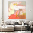 Yellow and Blush II by Victoria Barnes on GIANT ART - orange abstract abstract