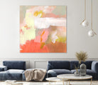 Yellow and Blush II by Victoria Barnes on GIANT ART - orange abstract abstract