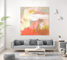 Yellow and Blush II by Victoria Barnes on GIANT ART - orange abstract abstract
