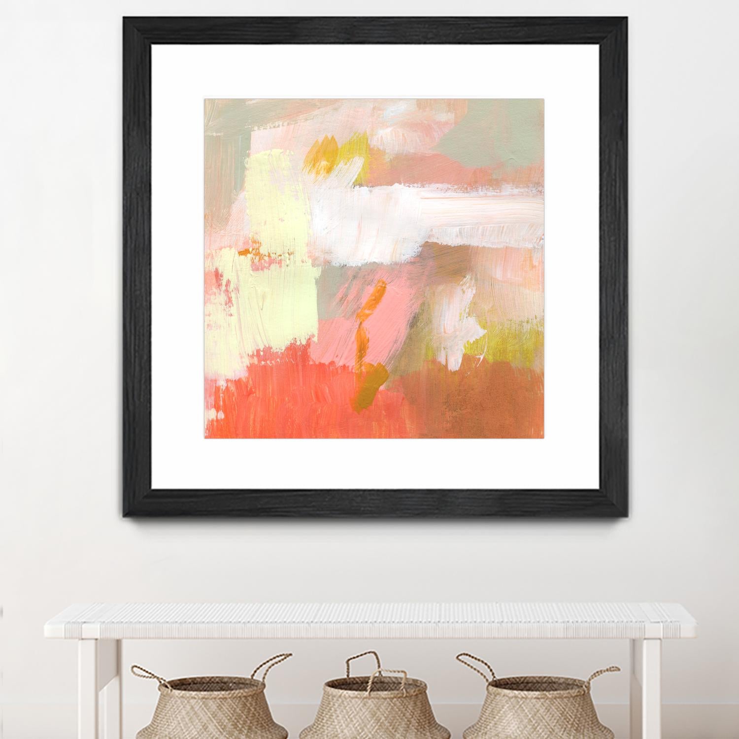 Yellow and Blush II by Victoria Barnes on GIANT ART - orange abstract abstract