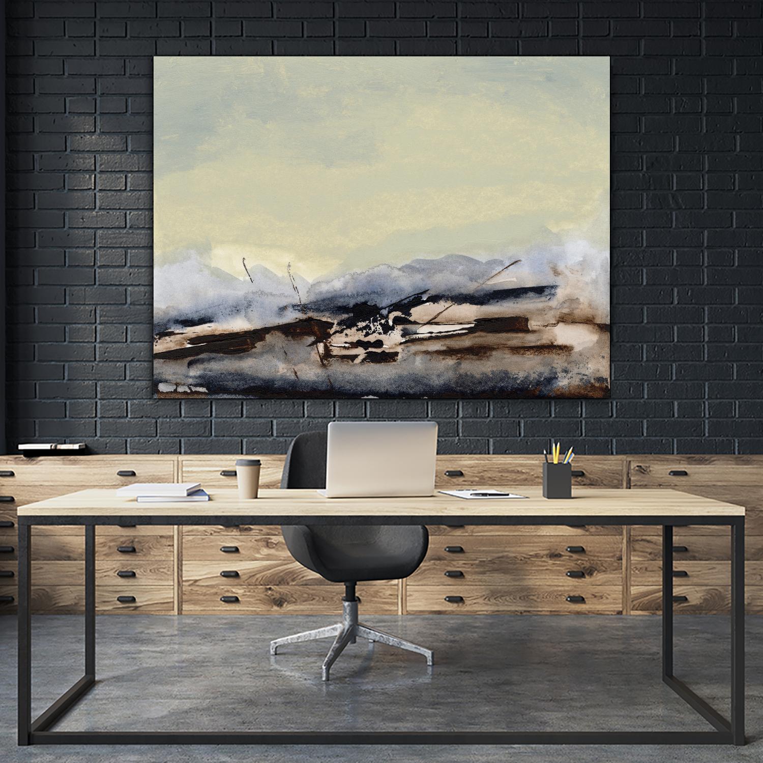 Shanthih II by Sharon Gordon on GIANT ART - green abstract abstract 