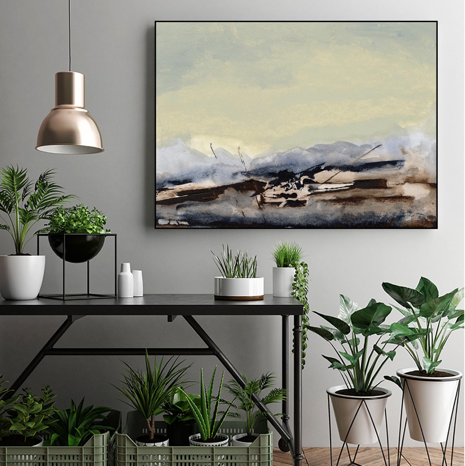 Shanthih II by Sharon Gordon on GIANT ART - green abstract abstract 