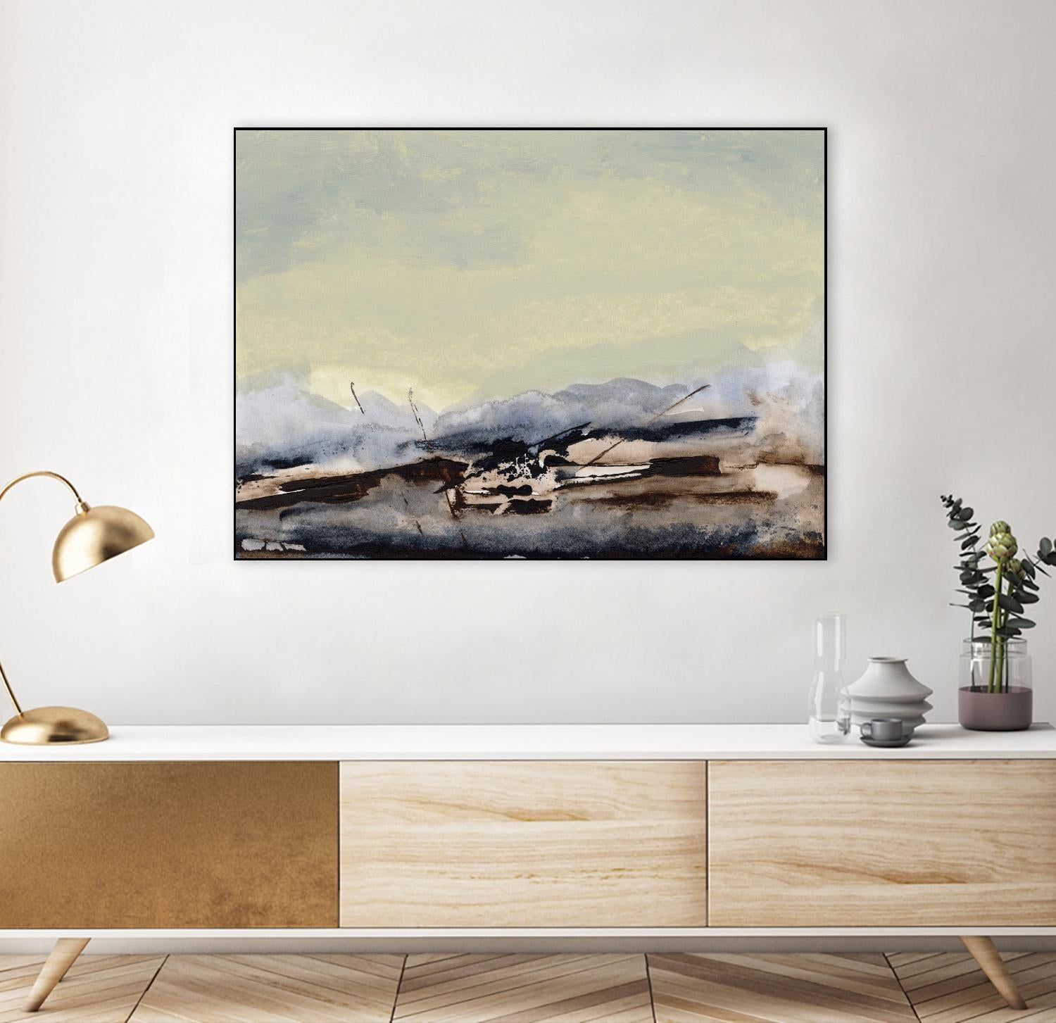 Shanthih II by Sharon Gordon on GIANT ART - green abstract abstract 